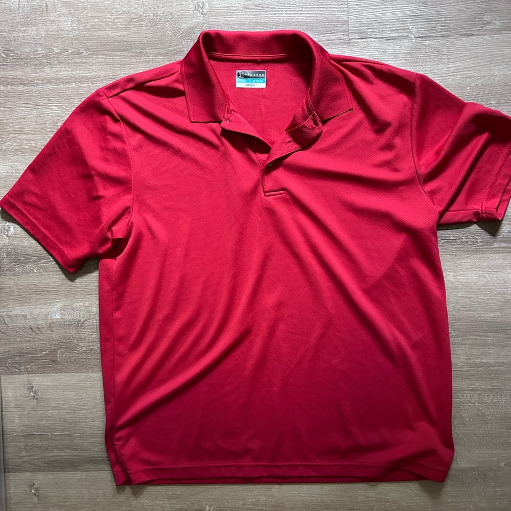 Red PGA Tour Golf Shirt XL